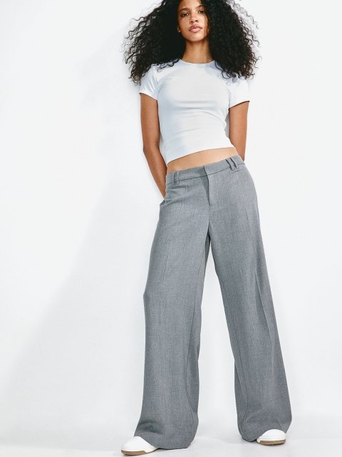 H&M Wide Tailored Trousers