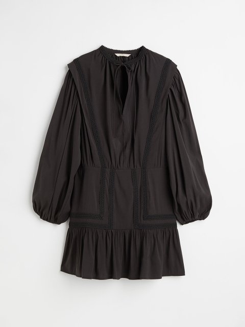 H&M Woman Balloon-sleeved mini dress