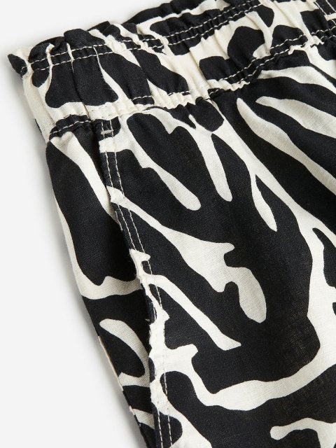 H&M Women Ankle-Length Linen Trousers