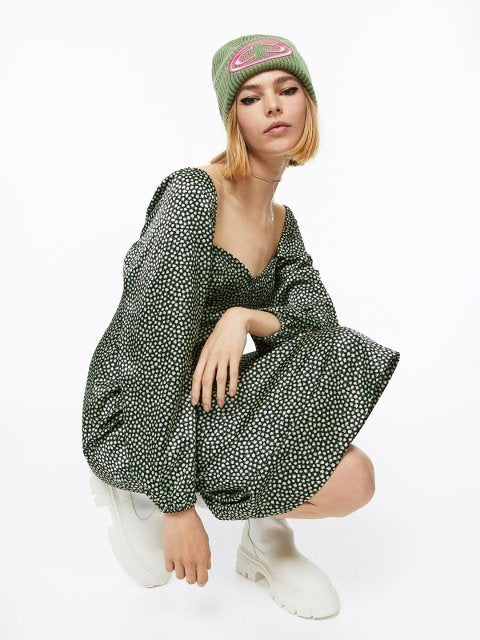 H&M Women Balloon-Sleeved Dress