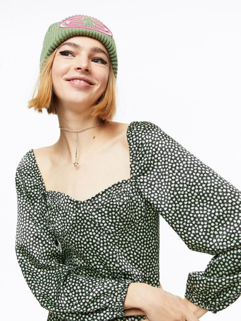H&M Women Balloon-Sleeved Dress