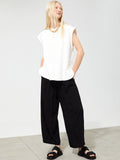 H&M Women Black Cropped Pull-On Trousers