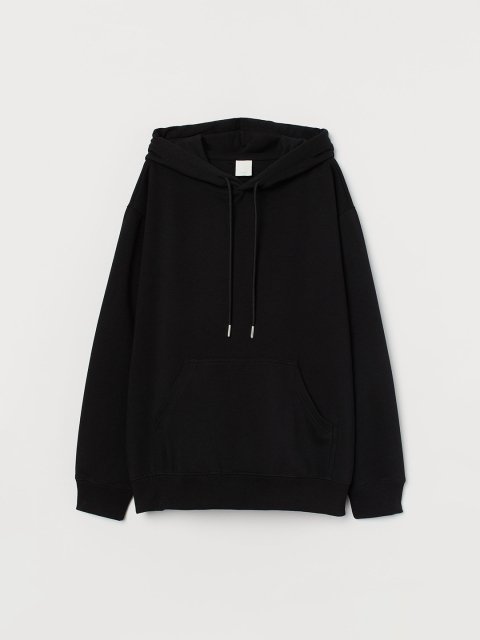 H&M Women Black Hooded Top