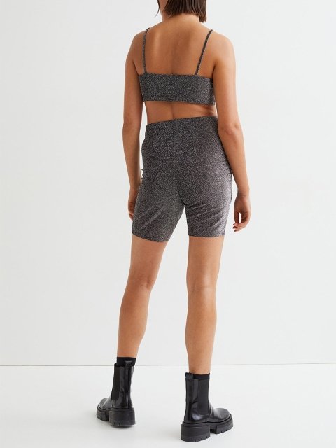 H&M Women Black Jersey playsuit