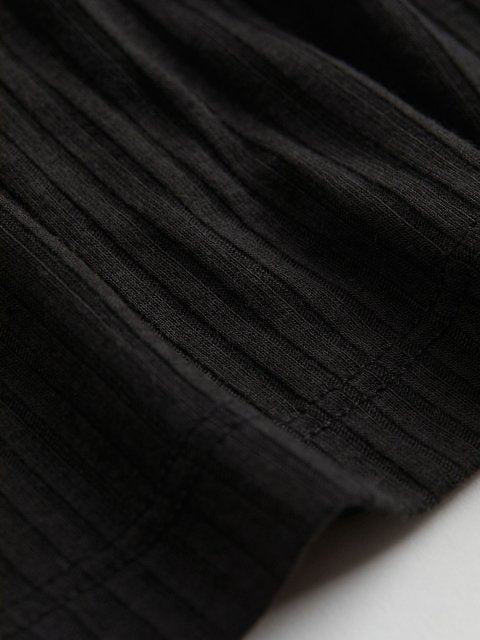 H&M Women Black Ribbed top