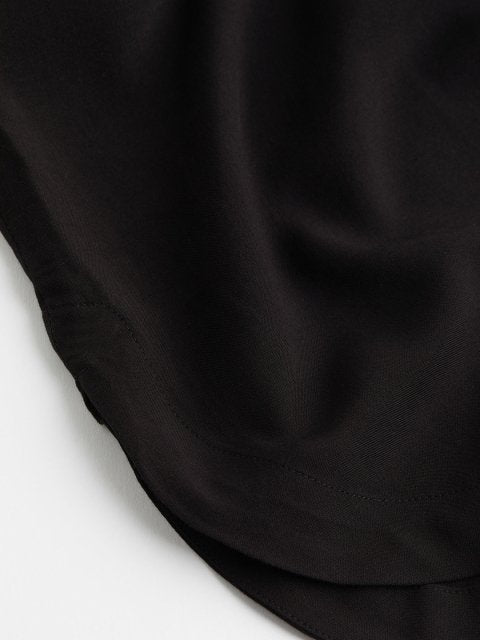 H&M Women Black V-Neck Dress