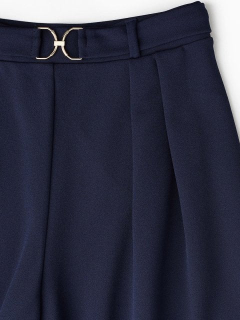 H&M Women Buckle-Detail Tailored Trousers
