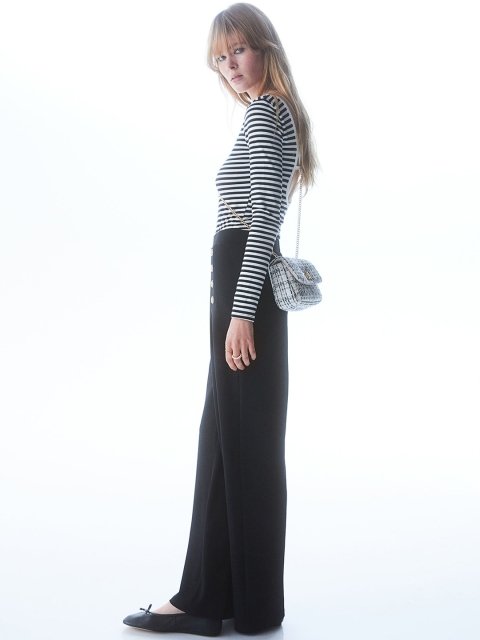 H&M Women Button-Front Trousers