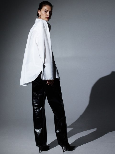 H&M Women Coated Trousers