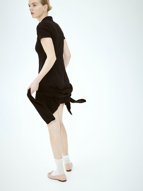 H&M Women Collared Ribbed Dress