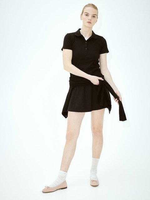 H&M Women Collared Ribbed Dress