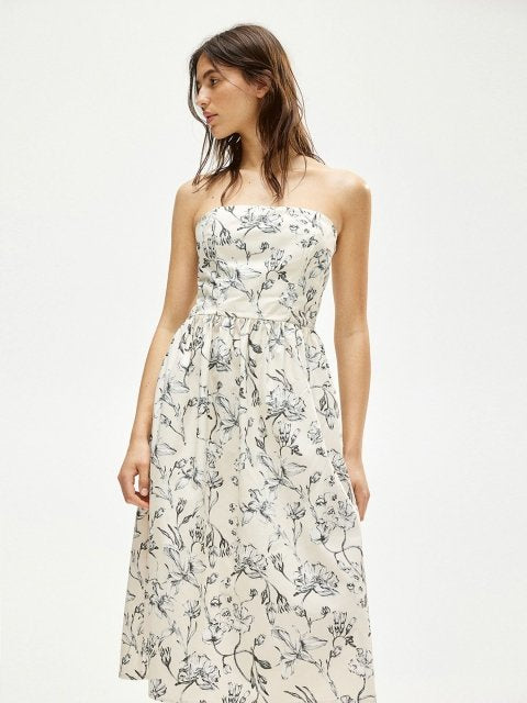 H&M Women Cotton Bandeau Dress
