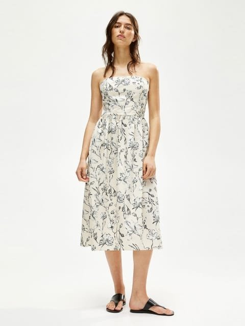 H&M Women Cotton Bandeau Dress