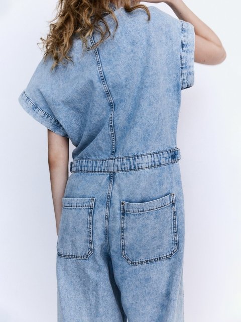 H&M Women Denim Boiler Jumpsuit