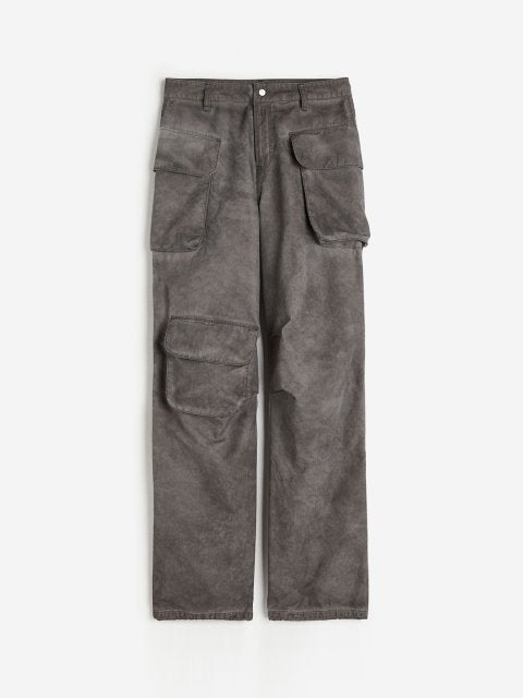 H&M Women Distressed-Look Cargo Trousers