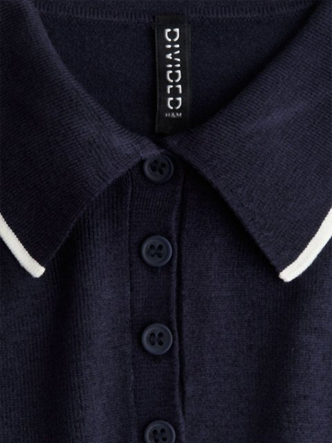 H&M Women Fine-Knit Polo Shirt