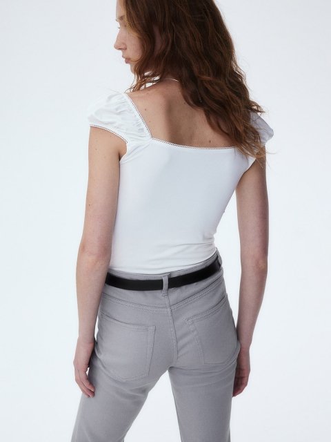 H&M Women Flared Mid-Rise Bootcut Trousers