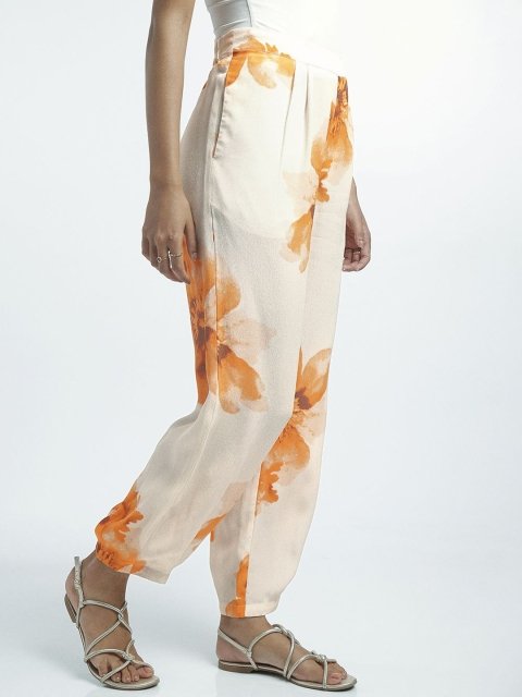 H&M Women Floral Printed Trouser