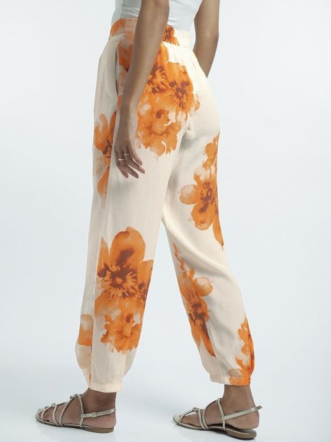 H&M Women Floral Printed Trouser
