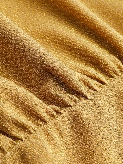 H&M Women Golden Colored Glittery Dress
