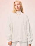 H&M Women Grey Solid Oversized Sweatshirt