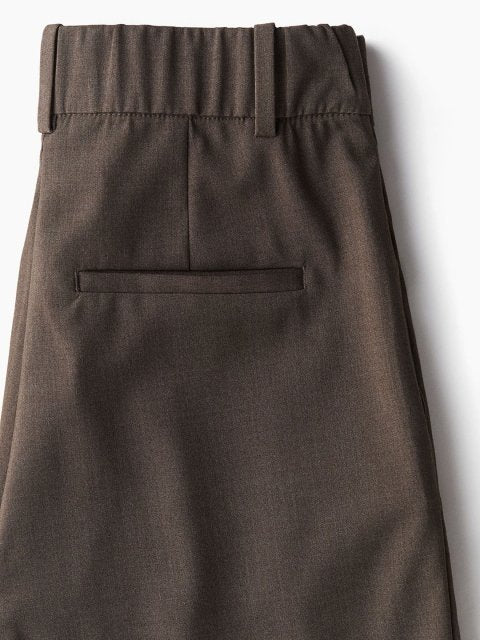H&M Women High-Rise Loose Fit Ankle-Length Trousers