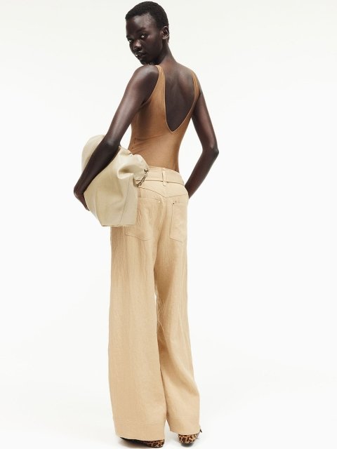 H&M Women High-Rise Wide Belted Trousers
