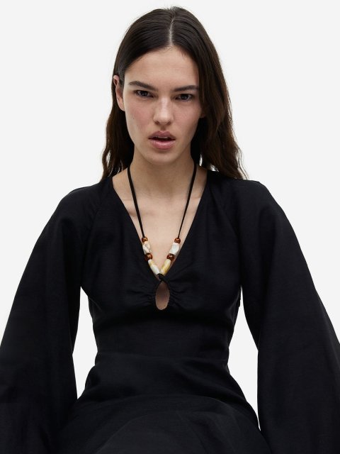 H&M Women Linen-Blend Dress