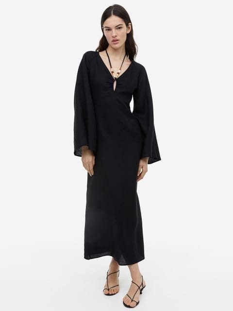 H&M Women Linen-Blend Dress