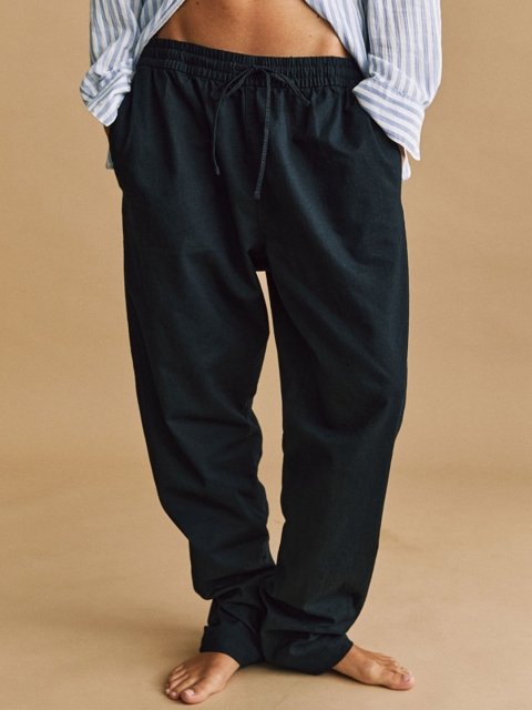 H&M Women Linen-Blend Joggers