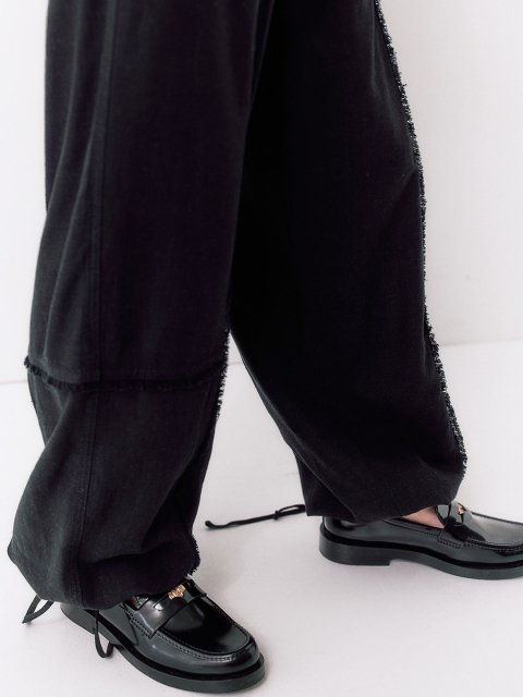 H&M Women Linen-Blend Parachute Trousers