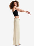 H&M Women Linen-Blend Pull-On Trousers