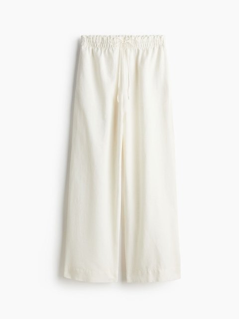 H&M Women Linen Blend Trousers