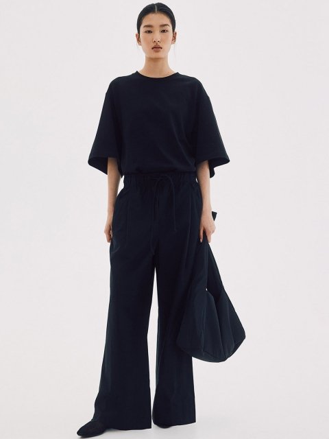 H&M Women Loose Fit High-Rise Drawstring Cargos Trousers