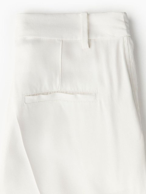 H&M Women Loose Fit Tailored Turn-Up Trousers