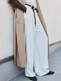 H&M Women Loose Fit Tailored Turn-Up Trousers