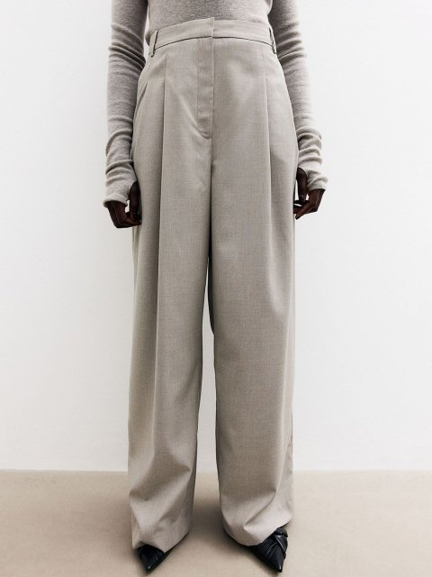 H&M Women Loose Fit Wide Trousers