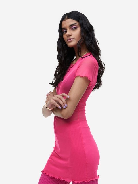 H&M Women Mesh Bodycon Dress