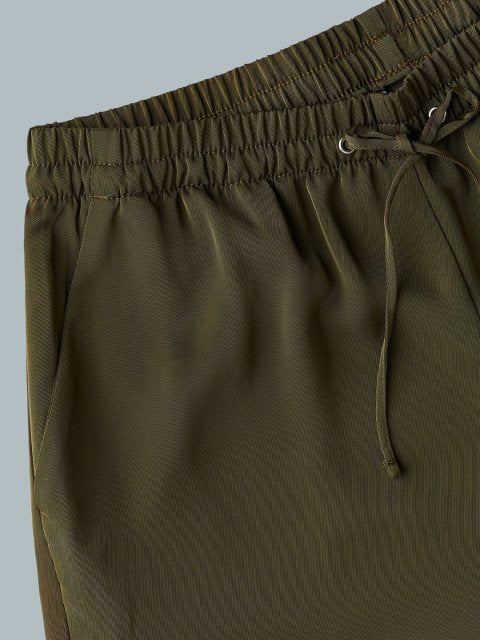 H&M Women Mid-Rise Loose Fit Wide Pull-On Trousers