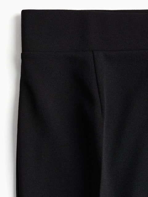 H&M Women Mid-Rise Tapered Jersey Trousers