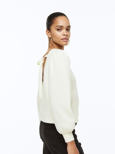 H&M Women Open-Backed Sweatshirt