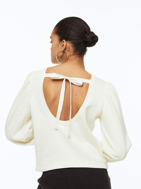 H&M Women Open-Backed Sweatshirt
