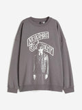 H&M Women Oversized Printed Sweatshirt