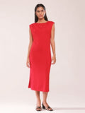 H&M Women Pleat Detailed Column A-Line Dress