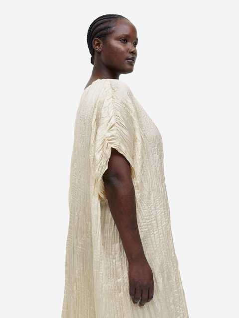 H&M Women Plus Size Pleated Tunic Dress