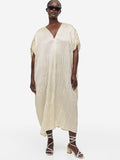 H&M Women Plus Size Pleated Tunic Dress