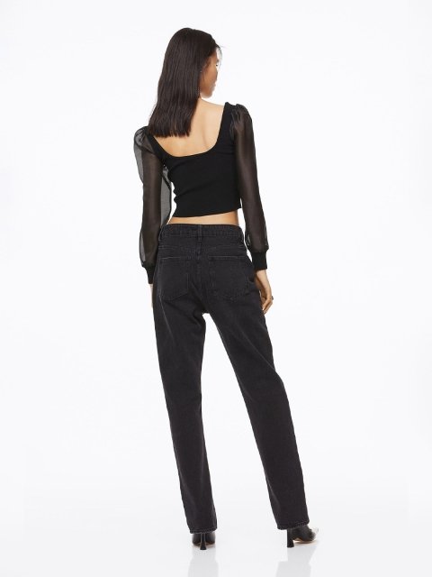H&M Women Puff-Sleeved Top