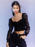 H&M Women Puff-Sleeved Top