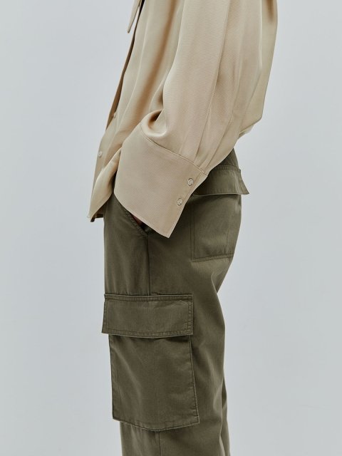H&M Women Pure Cotton Cargo Trousers