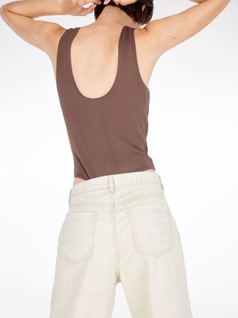 H&M Women Pure Cotton Straight Twill Trousers
